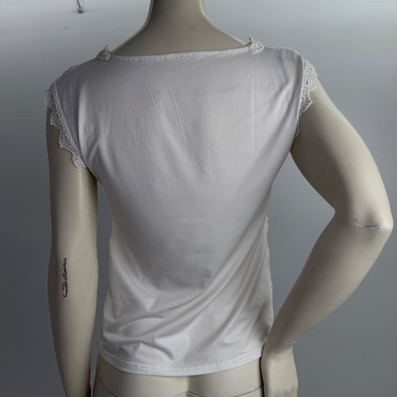 4 Floral Crochet Floral Lace Tops Whimsigoth Grunge Romantic Coquette Victorian - Picture 4 of 17